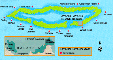Tauchplätze Layang Layang