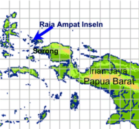 Karte von Raja Ampat