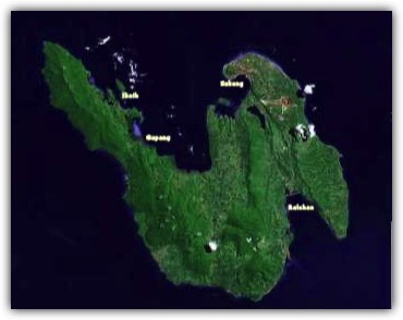 Karte von Pulau Weh