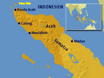 Karte von Nord Sumatra