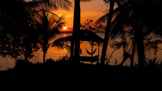 Hoga Island Dive Resort sunset