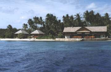 Wakatobi Dive Resort view from the sea