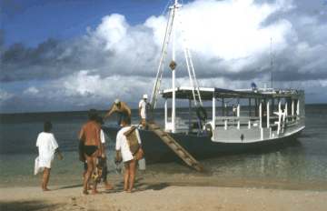 Dive boat of Wakatobi Dive Resort